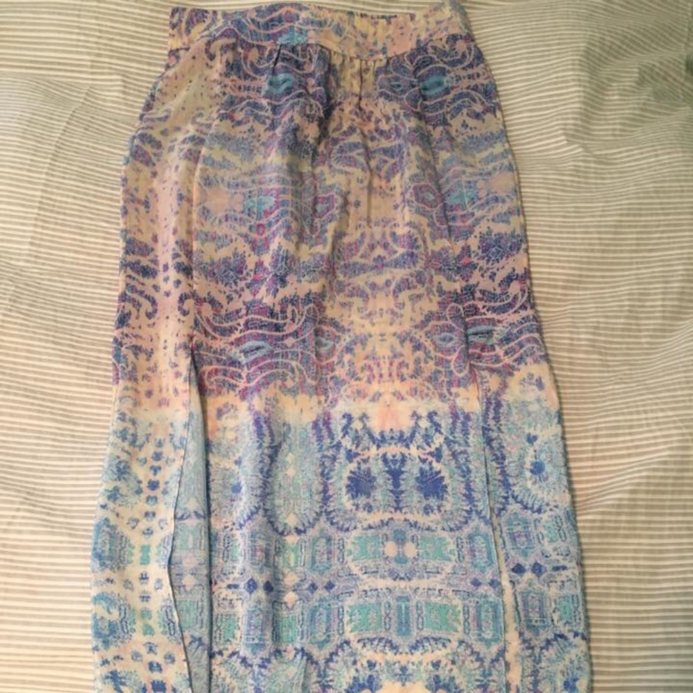 anthro maxi skirt